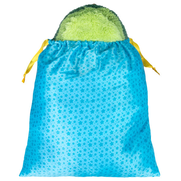 DIY Blue Drawstring Gift Bag - Large