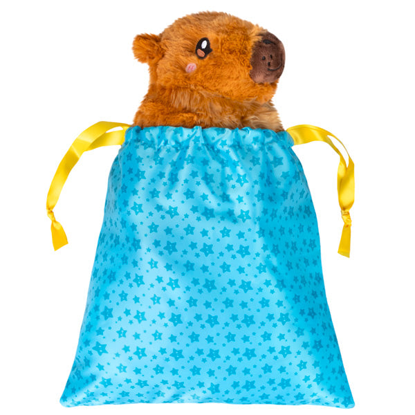 DIY Blue Drawstring Gift Bag - Small