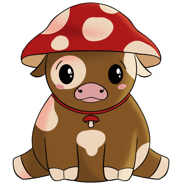 Mini Squishable Mushroom Cow
