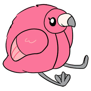 Mini Squishable Fluffy Flamingo